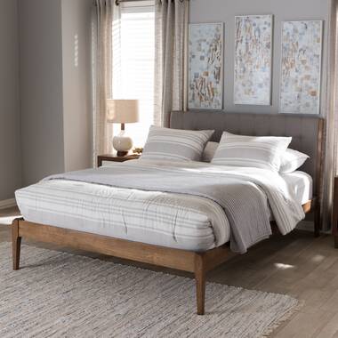 Mercury Row Ashworth Upholstered Unfinished Platform Bed